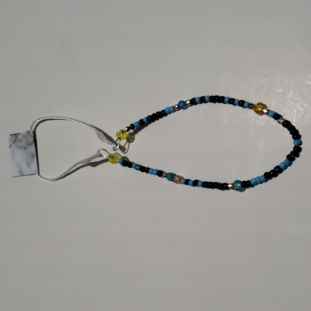 FESTIVAL READY Beaded phone/camera/accessory wrist strap - 487j